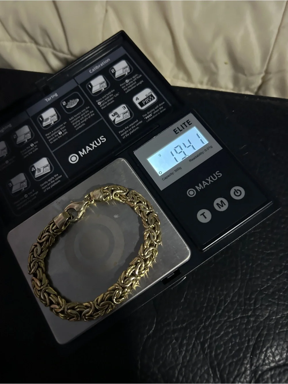 14k Yellow Gold Byzantine Style Gold Bracelet 7